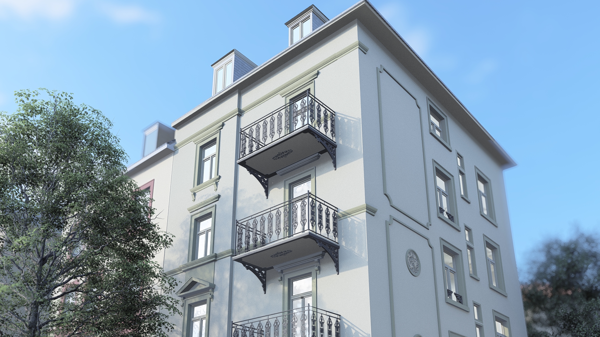 Altbaurenovierung Gluckstrasse, Frankfurt